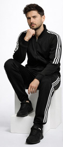 RoGen Men's Solid, Striped Track Suit - Image 5