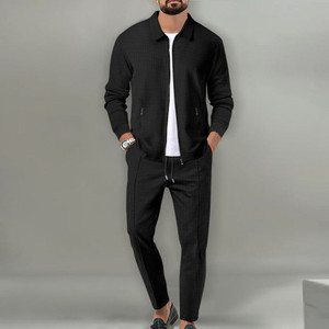 COMBRAIDED Self Design Men Track Suit