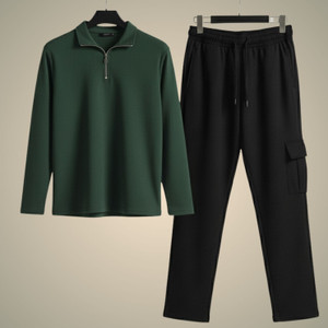 INDICLUB Self Design Men Track Suit