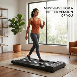 BIONFIT Cardio-X6 Treadmill for Home Gym, 3.5Hp BLDC Motor, Walking Pad, Manual Incline Treadmill (Max Weight:110 kg)