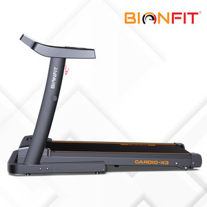 बायोनफिट CARDIO-X3 Running Machine | Inbuilt Bluetooth, 3HP DC Motorized |Manual Incline ट्रेडमिल