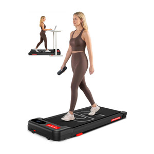 Sparnod Fitness STH-2001 Walking Pad for Home Use, 2.25HP, 1-6 km/h, Compact underdesk Treadmill (Max Weight:85 kg)
