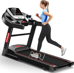 Sparnod Fitness STH-1200 (4 HP Peak) Automatic Motorized for Home Use Treadmill (Max Weight:110 kg)