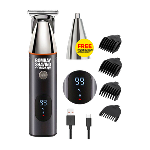 BOMBAY SHAVING COMPANY Multigroomer Kit | Trimmer for Men Fully Waterproof Trimmer 90 min Runtime 10 Length Settings