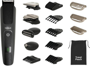 HAVELLS GS8714 | 15-in-1 Super Grooming Kit | Ipx7 Fully Washable and Body Groomer Fully Waterproof Grooming Kit 120 min  Runtime 10 Length Settings
