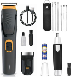 Virth Ear Cleaning Kit WIth Ear hair Nose Hair Shaving & Head Hair & Beard Hair Useful Trimmer 90 min Runtime 0 Length Settings