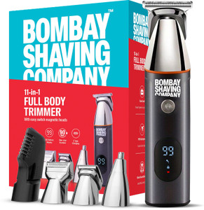 BOMBAY SHAVING COMPANY 11-in-1 full body trimmer Fully Waterproof Trimmer 90 min  Runtime 3 Length Settings