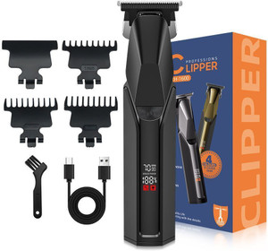 knidaa store Professional Hair Trimmer With LED Display Full Body Trimmer for Man Fully Waterproof Trimmer 120 min Runtime 2 Length Settings