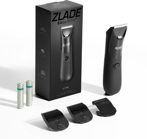 Zlade Trimmer for Men | Beard, Body, Pubic Hair | AAA Cell Battery Fully Waterproof Body Groomer 120 min Runtime 4 Length Settings