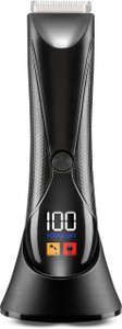 VEGA Cleanball Body Trimmer for Men with LED Flashlight, Shower Friendly Fully Waterproof Trimmer 90 min  Runtime 4 Length Settings