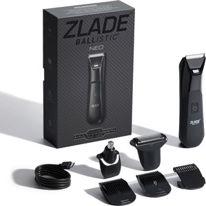Zlade Ballistic Neo All-in-One Multi-Groomer For Men Fully Waterproof Body Groomer 90 min Runtime 7 Length Settings