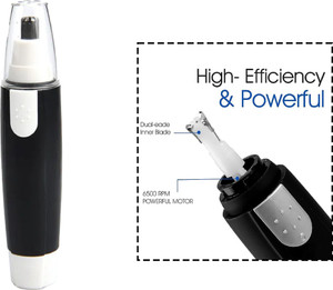 Gridlab Ear and Nose Hair Remover Mini Hair Shaver Clippers Men's Mini Pocket Trimmer 70 min  Runtime 0 Length Settings