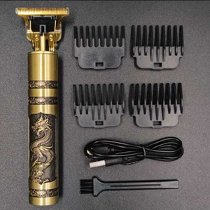 UZAN Professional Golden t99 Trimmer Haircut Grooming Kit Metal Body Rechargeable 39  Shaver For Men, Women