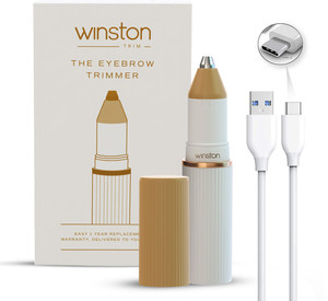Winston Eyebrow Trimmer for women - Rechargeable Trimmer 90 min  Runtime 0 Length Settings