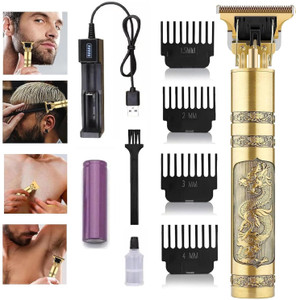 Arrom Pro+ Wireless Trimmer, Multiple Combs, Shaver, Beard Quality Professional Golden Trimmer 120 min  Runtime 4 Length Settings