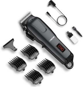 NOVA Professional Rechargeable and Cordless NHT 1083 Hair Clipper Trimmer 120 min  Runtime 5 Length Settings