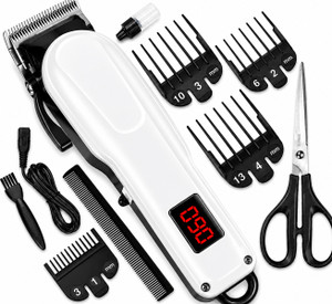 RACCOON 809A Trimmer with Scissor Men Hair Cutting Machine Haircut Cordless Hair Clipper Fully Waterproof Trimmer 180 min  Runtime 5 Length Settings