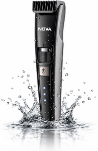 NOVA NHT 1058 Fully Waterproof Trimmer, 200 Min Runtime, Grey - Image 1