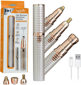 NLB ENTERPRISE 3 In 1 eyebrow trimmer for women, Upper Lips, Facial & Nose Hair trimmer men Trimmer 60 min Runtime 3 Length Settings