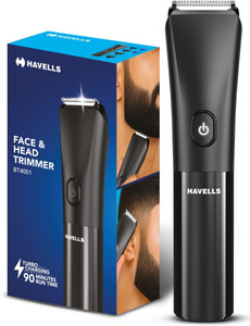 HAVELLS Beard & Hair Trimmer|2-in-1 Special Blade|TypeC Fast Charge|BT4001 Trimmer 90 min Runtime 7 Length Settings Price in India - Buy HAVELLS Beard & Hair Trimmer|2-in-1 Special Blade|TypeC Fast Charge|BT4001 Trimmer 90 min Runtime 7 Length Sett - Image 1