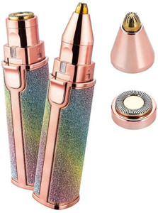 Callun 2in1Hair Remover Epilator&EyebrowFace,Upper Lip,Chin Shaver Machine for Women Trimmer 180 min Runtime 0 Length Settings