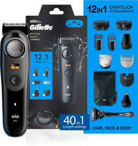 Gillette AIO7 Trimmer - 120 Min Runtime, 40 Length Settings - Image 6