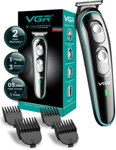 VGR V-055 Professional Hair Trimmer 120 min  Runtime 4 Length Settings