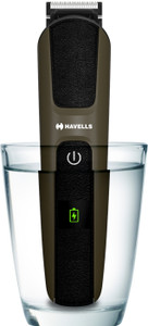HAVELLS BT5115 Beard, IPX7 Fully Washable Body, Trimmer 120 min  Runtime 9 Length Settings