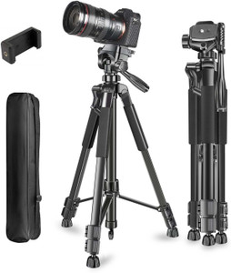 Adofys 70” Aluminium Camera Tripod with Bag and Phone Holder - Image 6