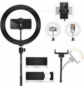 NUVIO Ring Light 10" With 7 Feet Tripod Stand For Making Reels, Photography Tripod