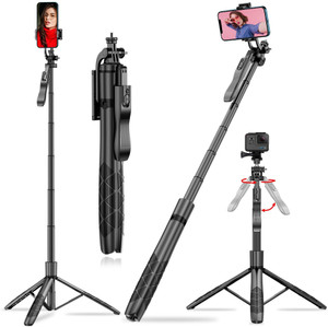 JE 71" Selfie Stick Tripod, Extendable Selfie Stick With Remote - View #10