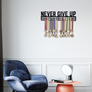 medalhanger Never Give Up Medal Hanger 40 cm Medal