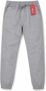 QFA Regular Fit Men Grey Trousers - Image 6