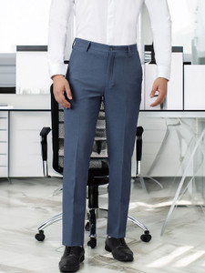 SUBTRACT Slim Fit Men Blue Trousers