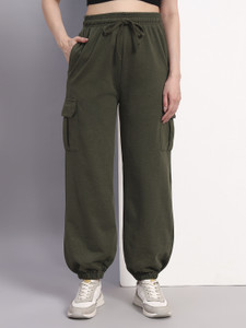 Q-Rious Regular Fit Women Green Trousers