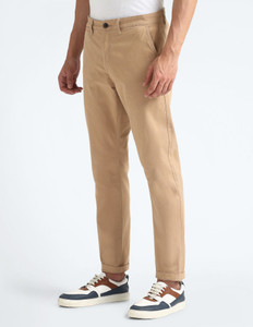 FLYING MACHINE Tapered Men Brown Trousers