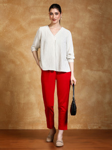 Jaipur Kurti Regular Fit Women Pink Trousers