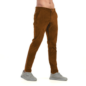 BELANO Slim Fit Men Brown Trousers