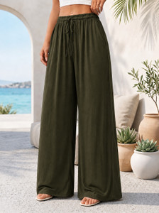 METRONAUT Relaxed Women Dark Green Trousers