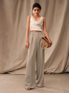 KOTTY Relaxed Women Beige Trousers