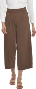 Annabelle by Pantaloons Regular Fit Women Brown Trousers