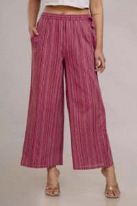 KANCHUK Regular Fit Women Red Trousers