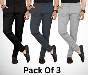 PGQ Regular Fit Men Multicolor Trousers