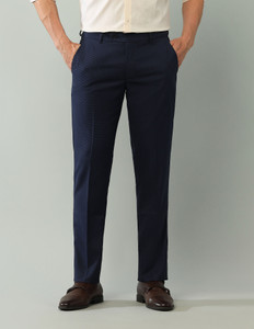 ARROW Regular Fit Men Blue Trousers