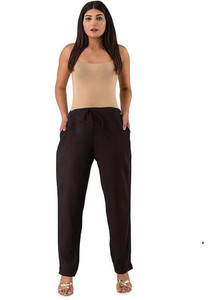 HNV STYLE Regular Fit Women Black Trousers