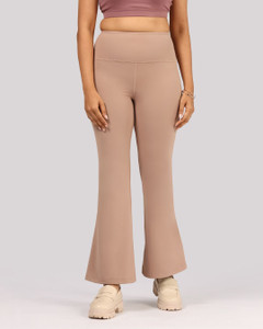 BlissClub Ultimate Flare Pants, Lite - Tall Regular Fit Women Brown Trousers