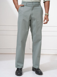 LOCOMOTIVE Regular Fit Men Grey Trousers