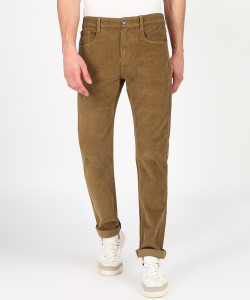 Spykar Slim Fit Men Green Trousers