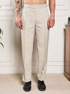 VASTRANU Loose Fit Men Beige Trousers - Image 6