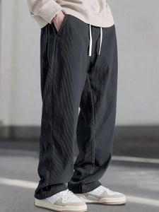 फैब फ्ली पुरुषों के लिए ग्रे रेगुलर फ़िट ट्राउज़र्स